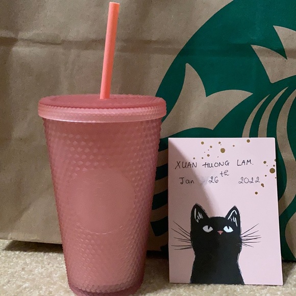 Grande Soft Pink Lemondade Studded - Starbucks Cup - Picture 1 of 6
